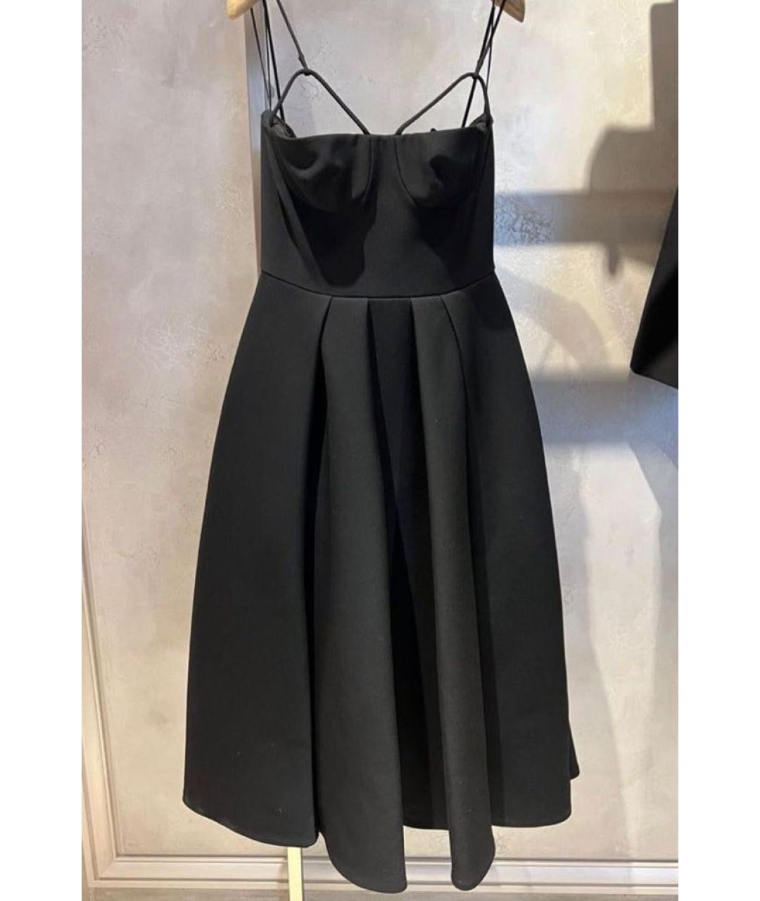 CHRISTIAN DIOR Черное шерстяное вечернее платье, фото 3
