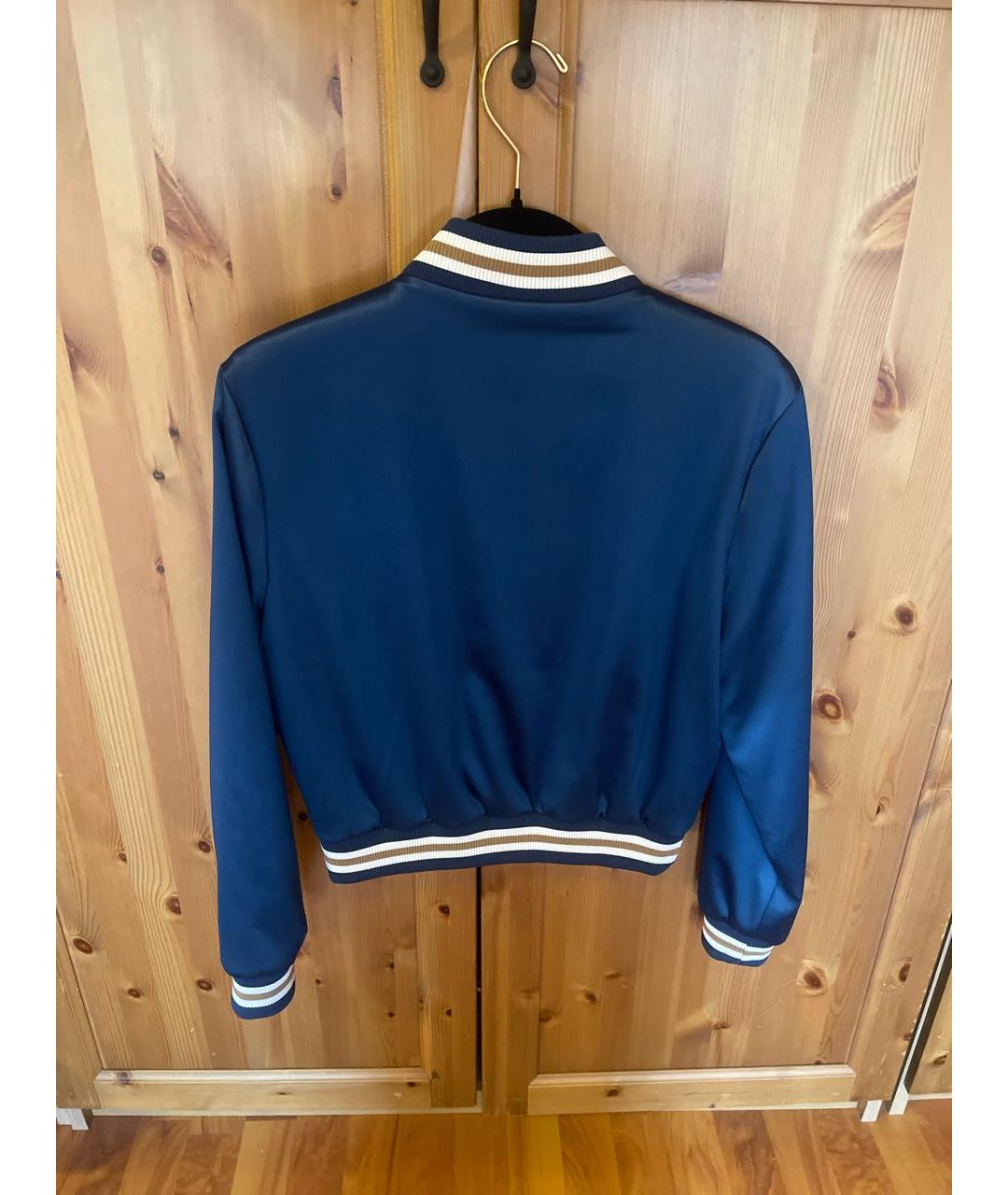 MAJE Синяя полиэстеровая спортивная куртка, фото 2