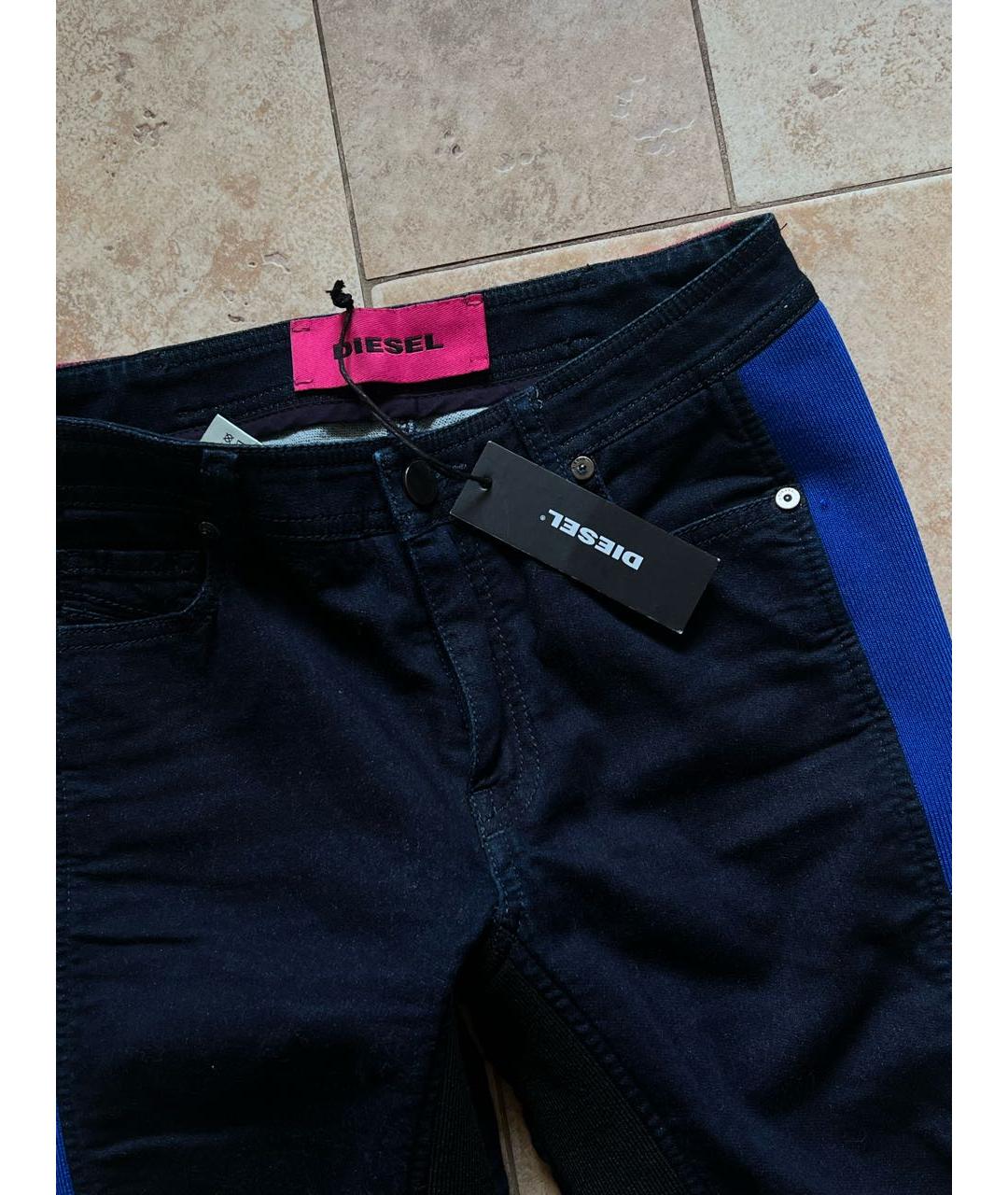 DIESEL Мульти хлопко-полиэстеровые джинсы слим, фото 3