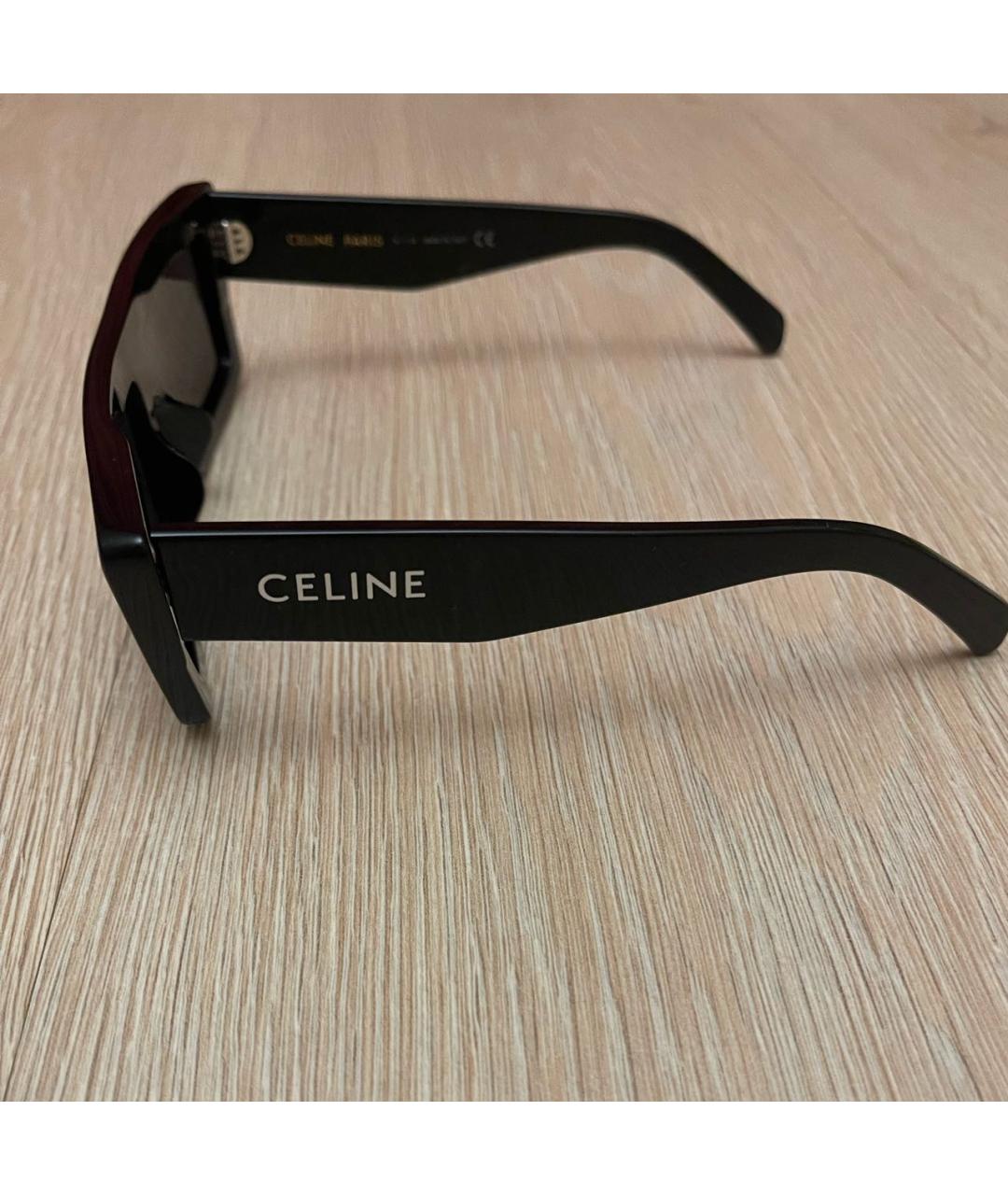 CELINE Черные пластиковые солнцезащитные очки, фото 2