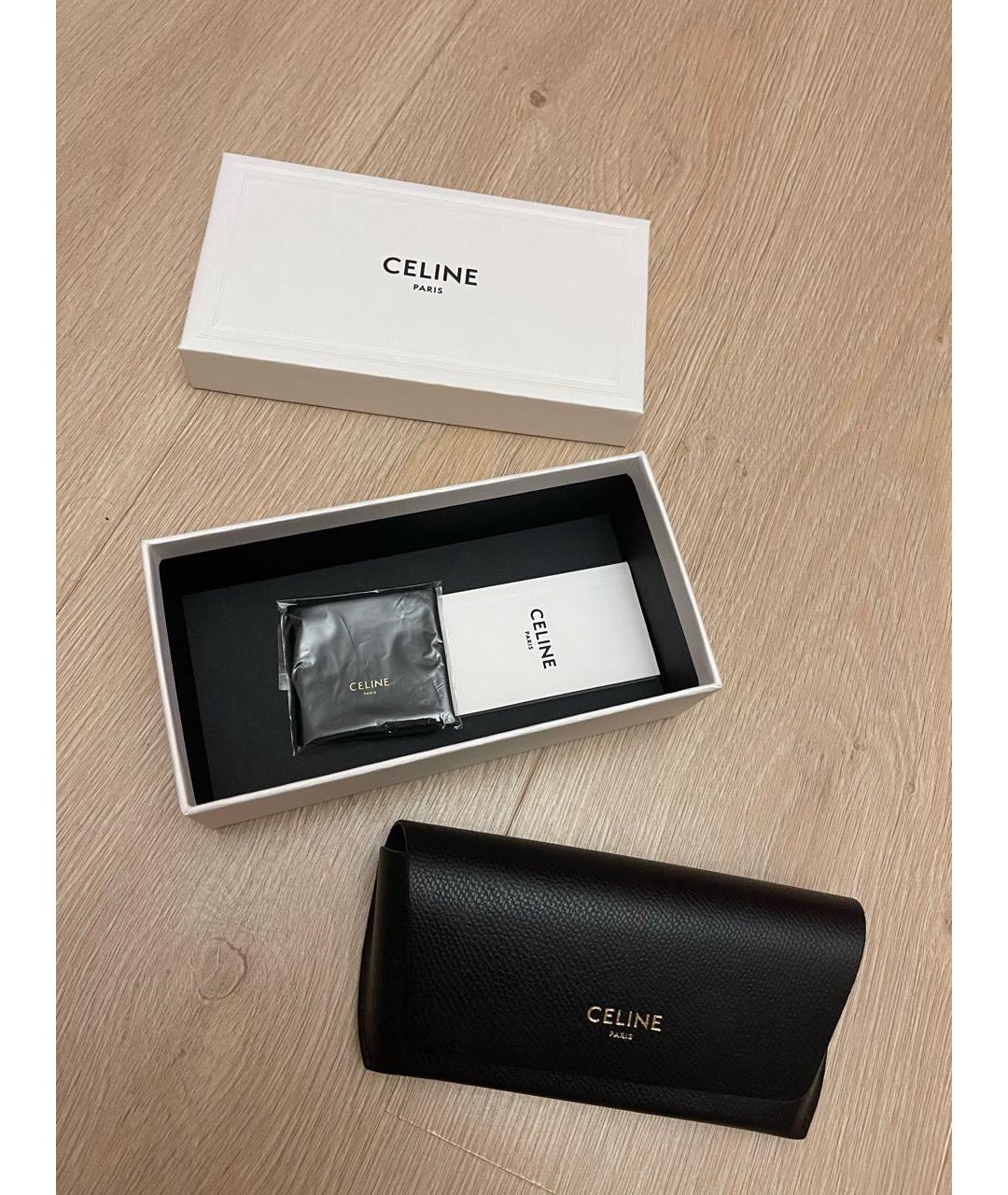 CELINE Черные пластиковые солнцезащитные очки, фото 5