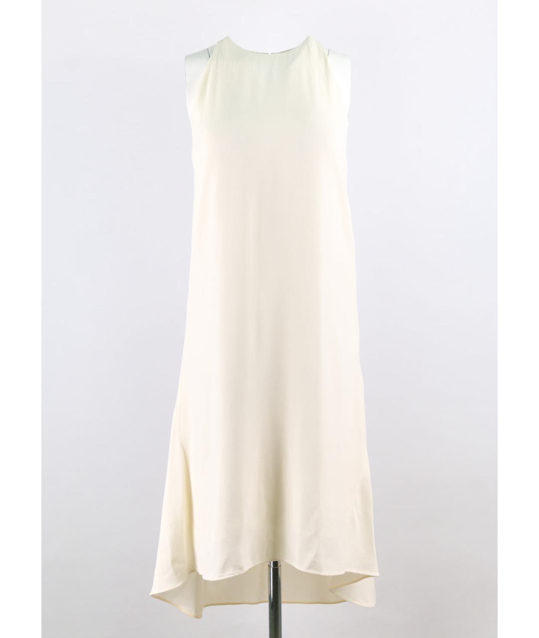 CHLOE Белое ацетатное коктейльное платье, фото 6