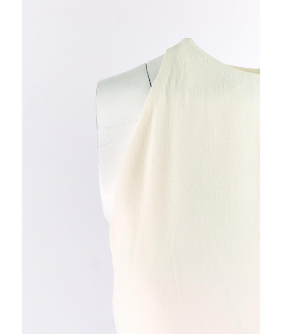 CHLOE Белое ацетатное коктейльное платье, фото 5