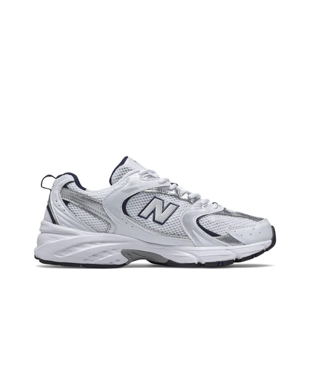 NEW BALANCE Белые текстильные кроссовки, фото 1