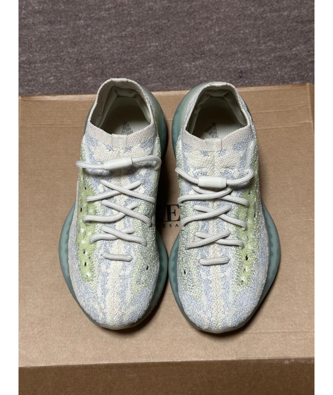 ADIDAS YEEZY Бежевые текстильные кроссовки, фото 3