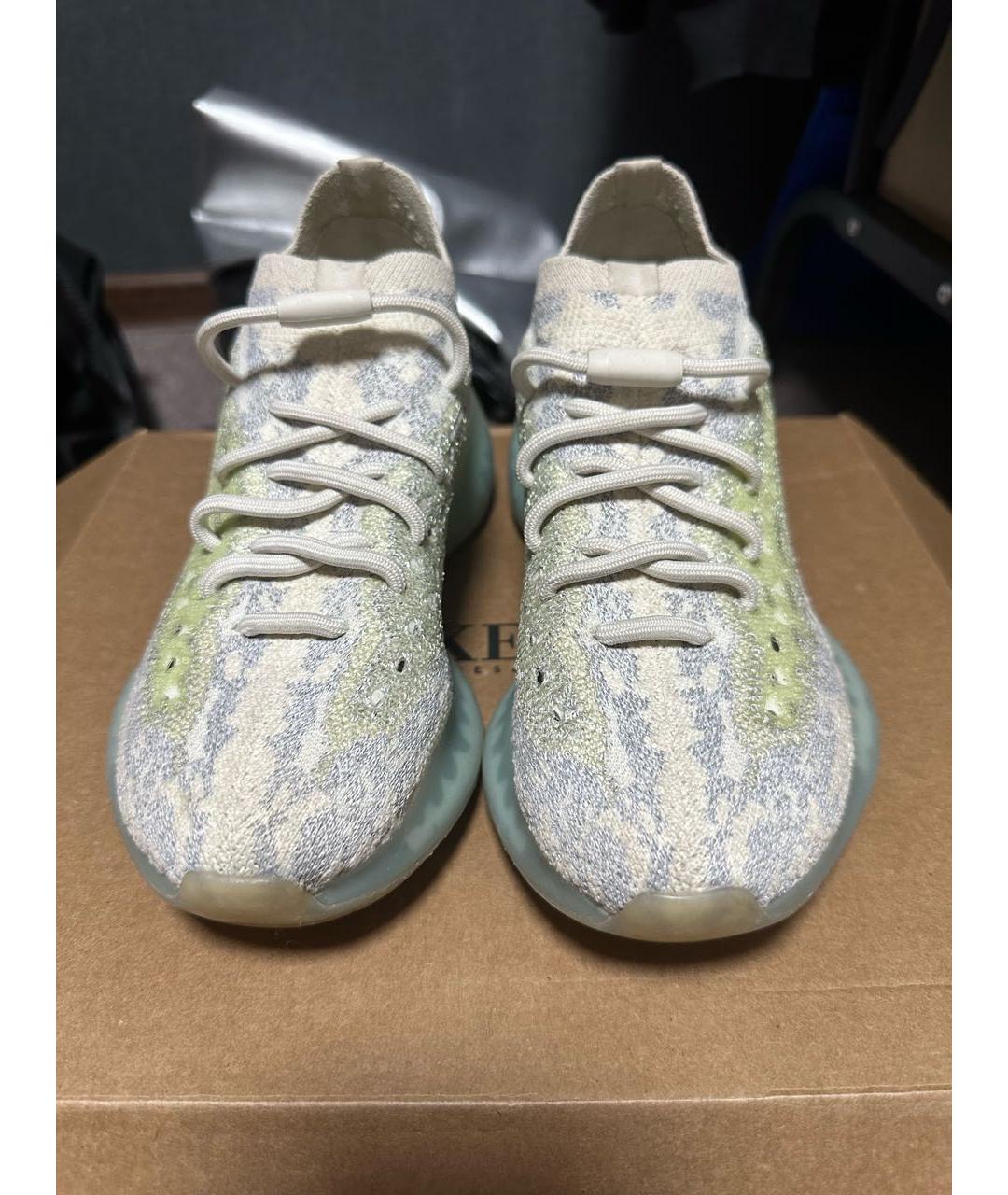 ADIDAS YEEZY Бежевые текстильные кроссовки, фото 2