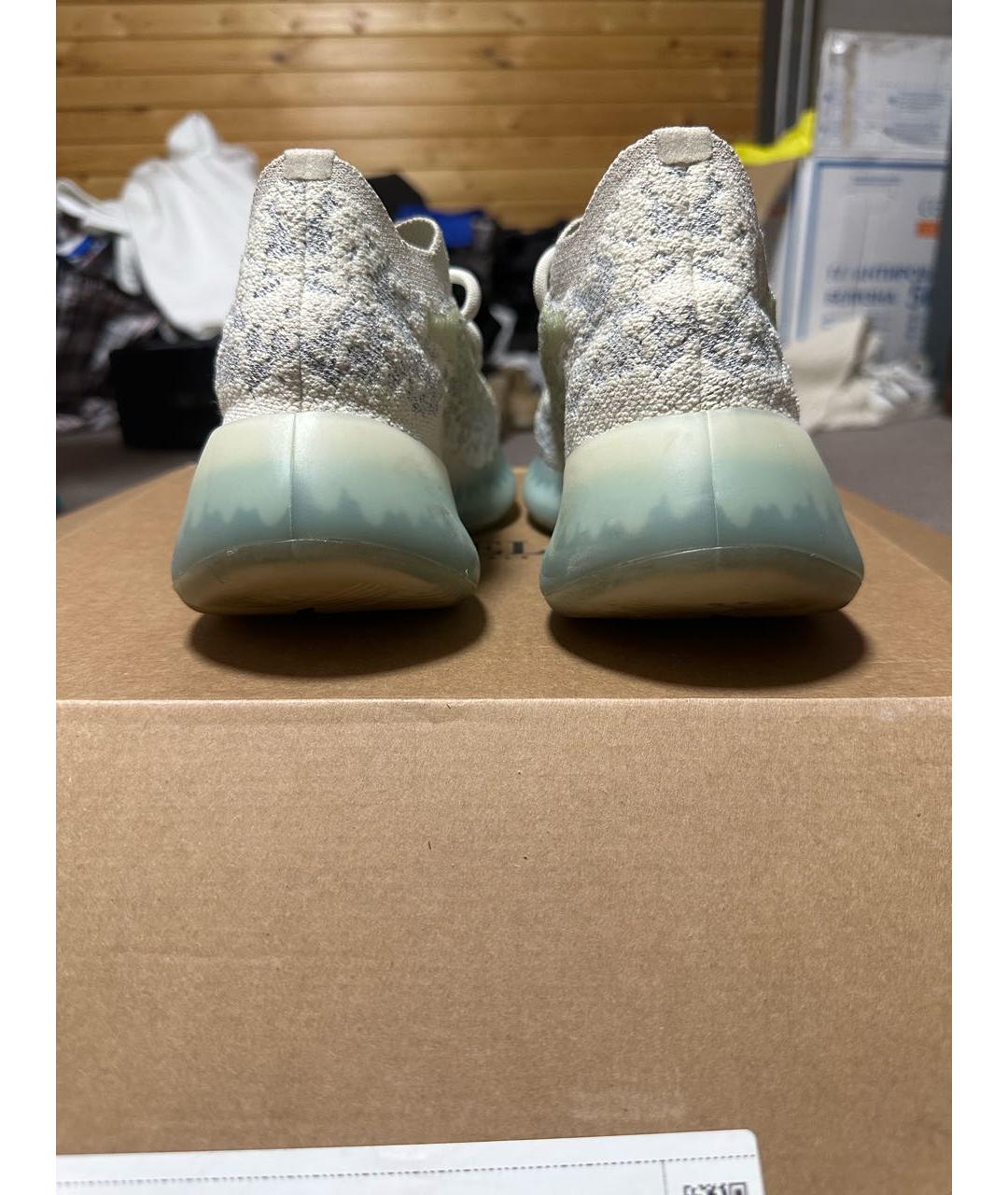 ADIDAS YEEZY Бежевые текстильные кроссовки, фото 4
