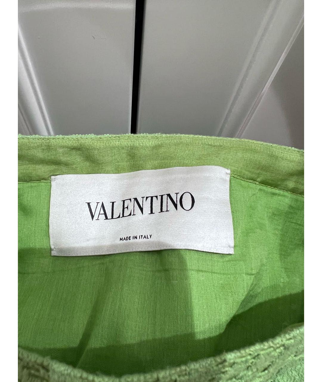 VALENTINO Зеленый кружевной сарафан, фото 3