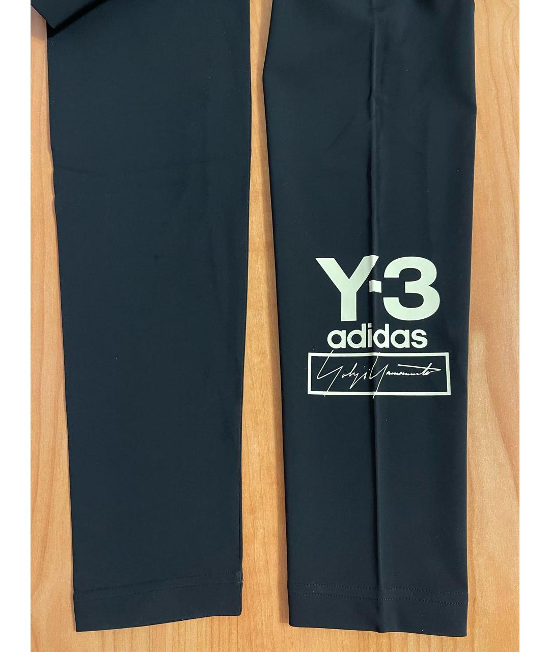 Y-3 Черные полиамидовые спортивные брюки и шорты, фото 4
