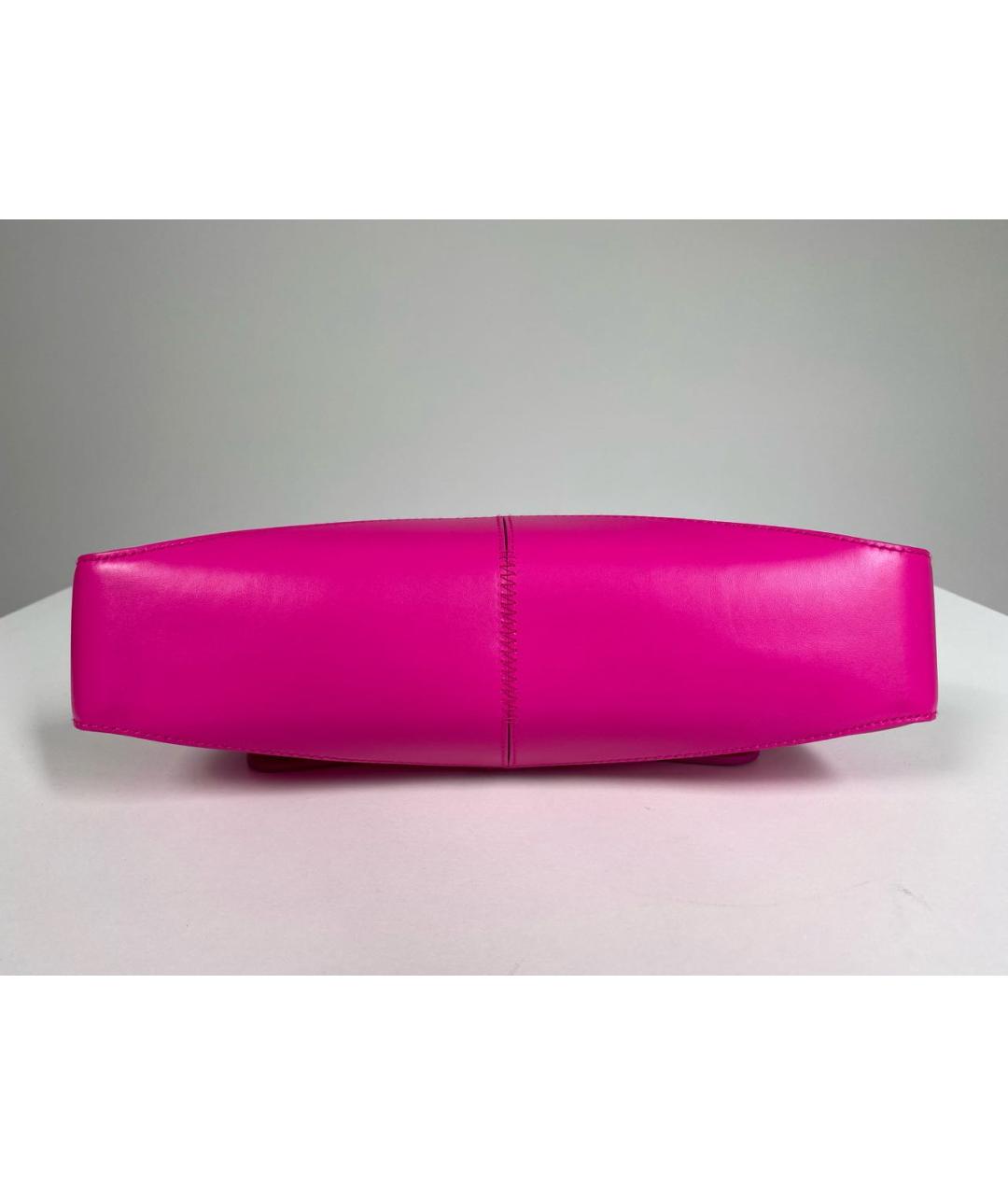 BALENCIAGA Розовая кожаная сумка с короткими ручками, фото 4