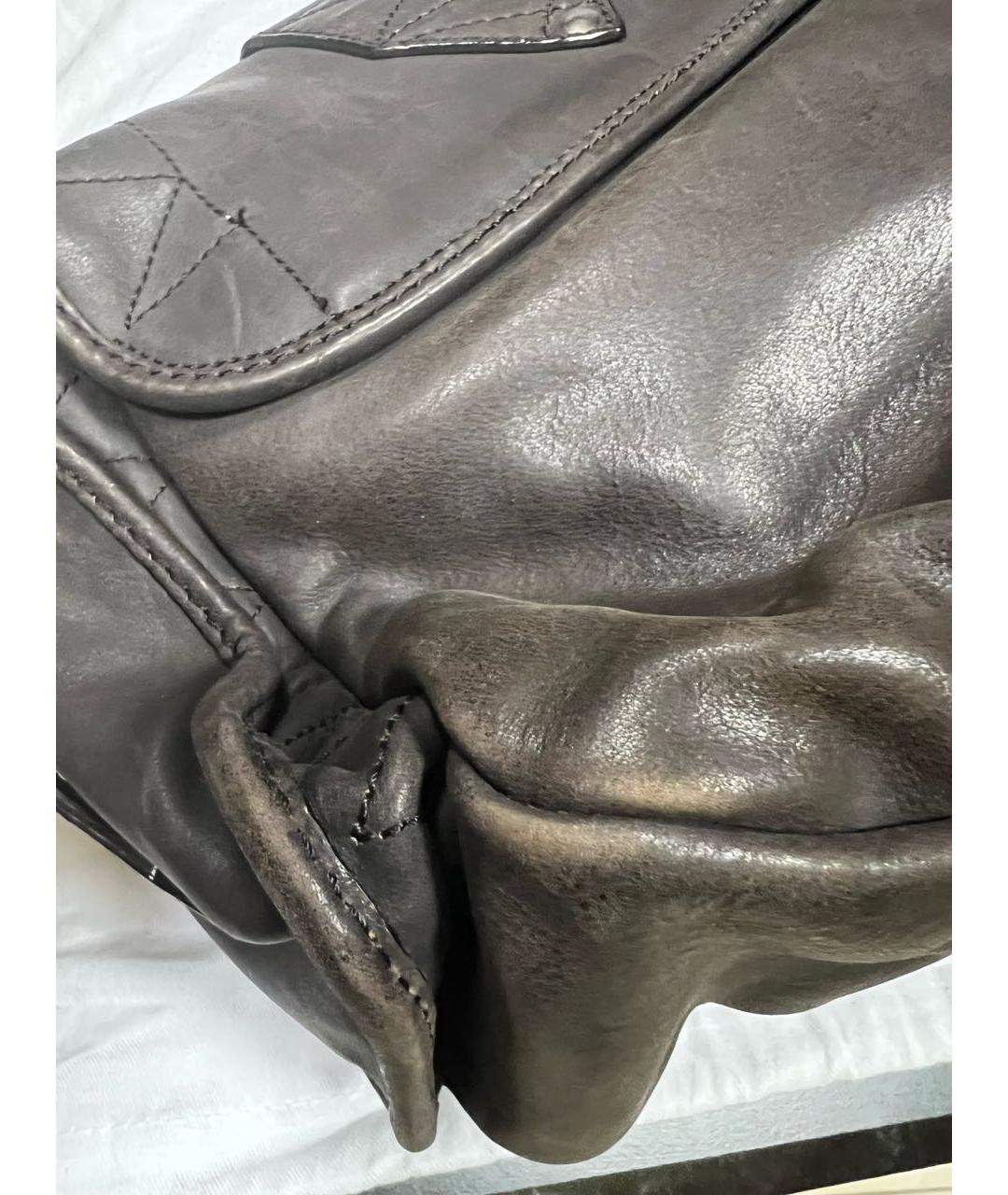 CHRISTIAN DIOR PRE-OWNED Черная кожаная сумка с короткими ручками, фото 4