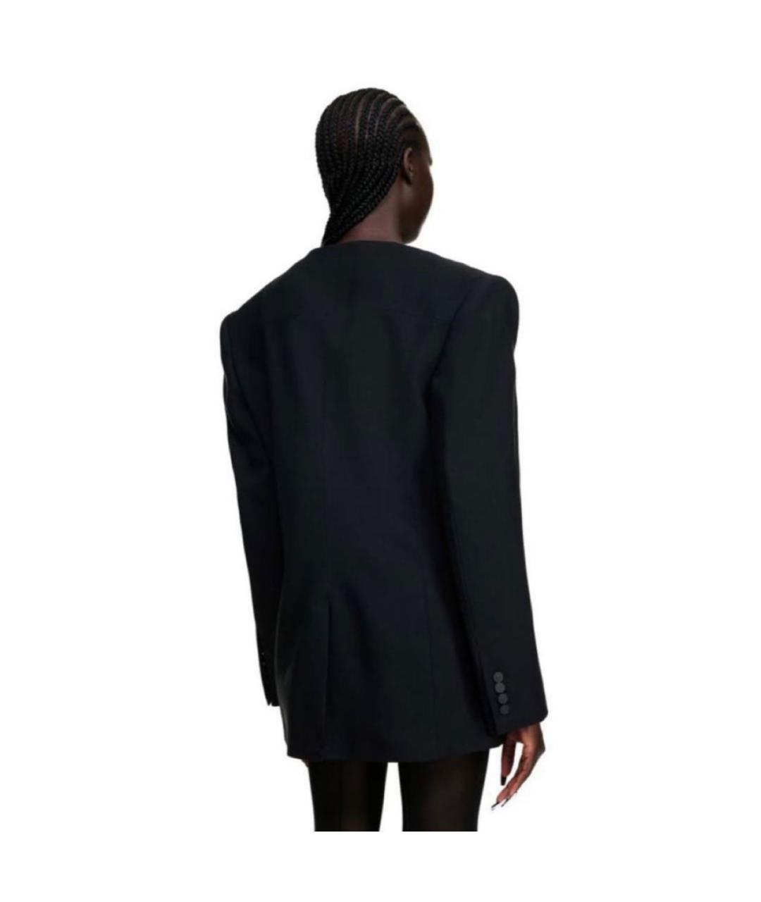 MUGLER Черный шерстяной жакет/пиджак, фото 2