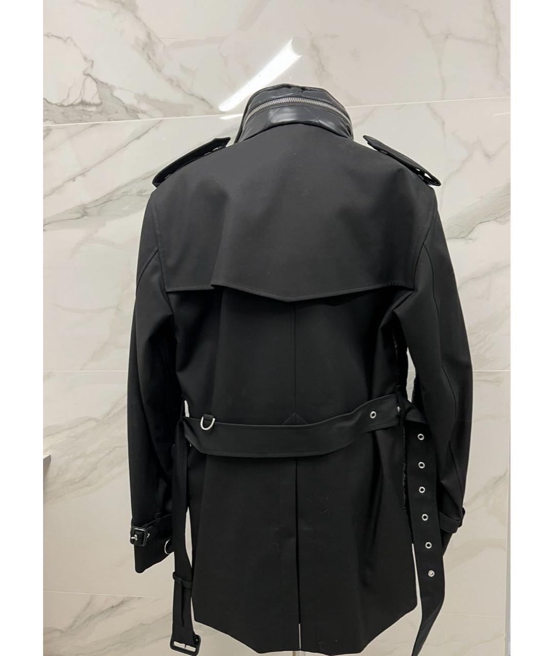 BURBERRY Черная полиамидовая куртка, фото 2