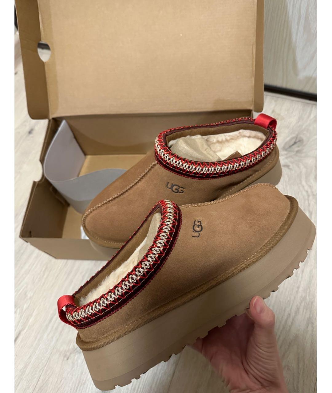 UGG AUSTRALIA Коричневые замшевые мюли, фото 4