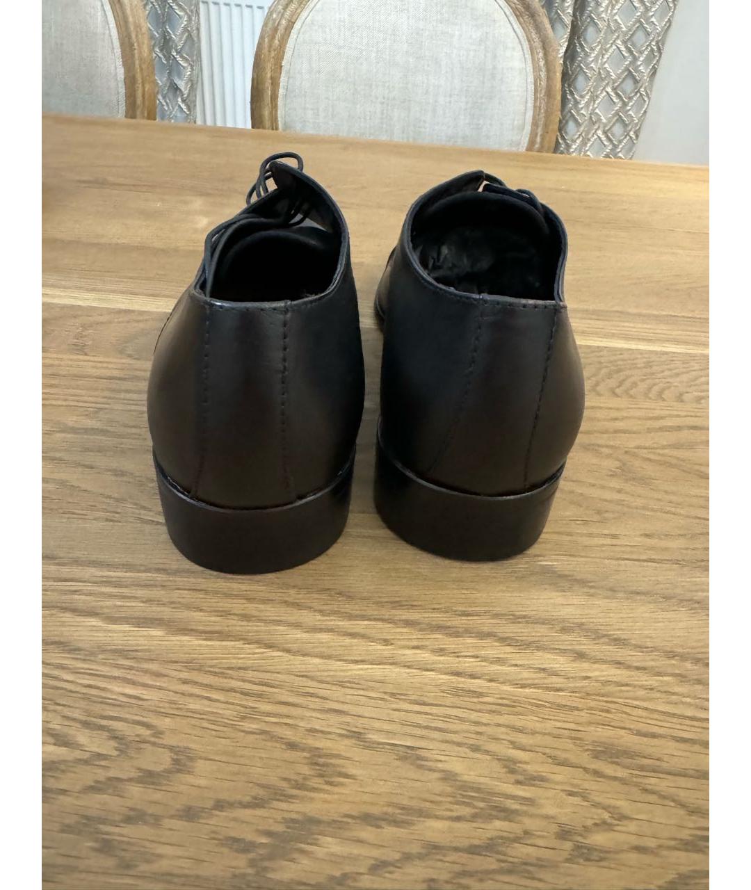 GIANFRANCO FERRE Черные кожаные туфли, фото 4