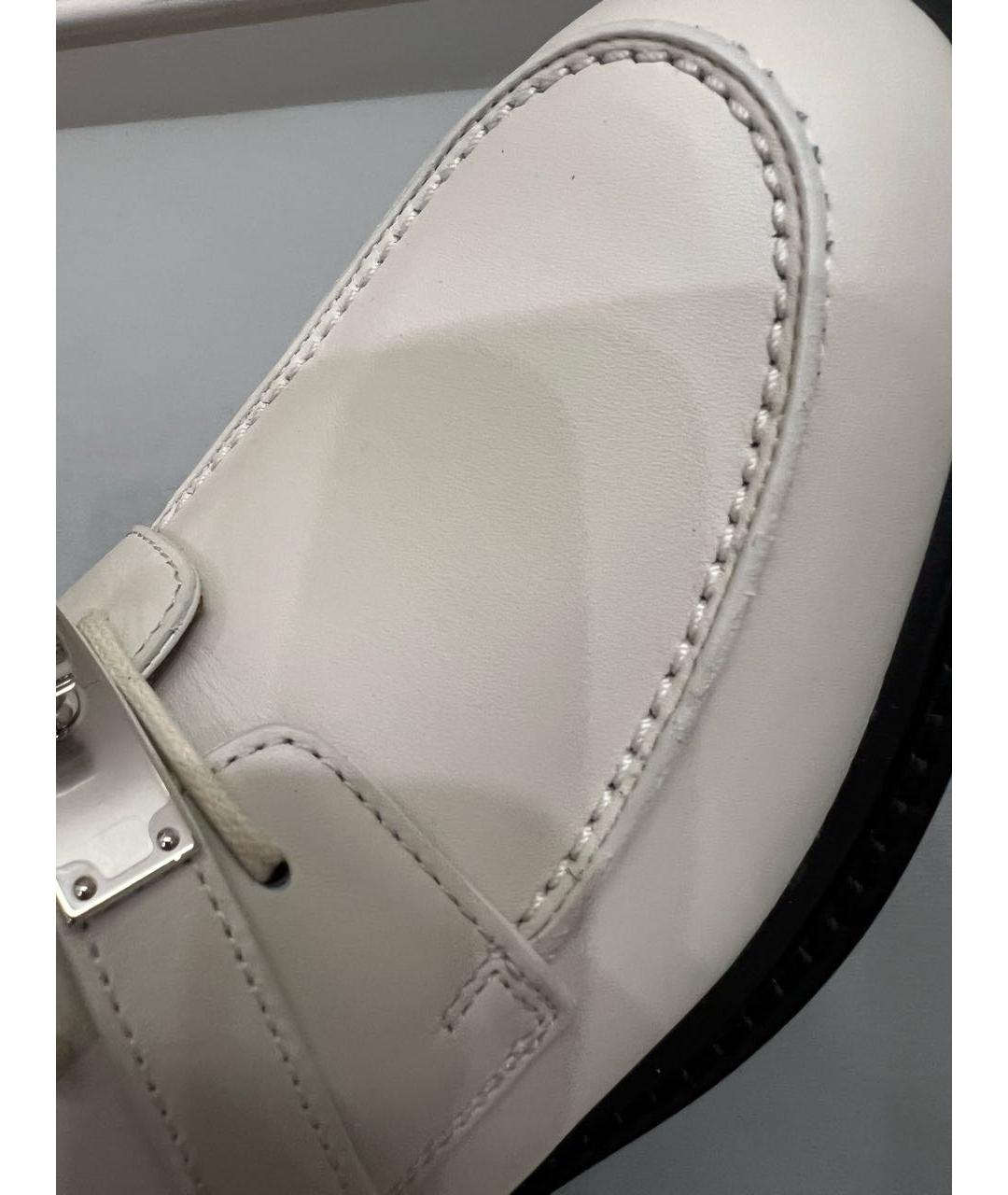 HERMES PRE-OWNED Белые кожаные ботинки, фото 7