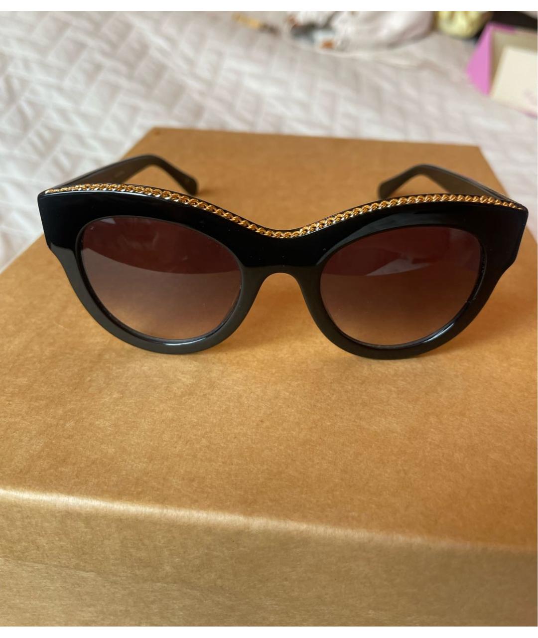 STELLA MCCARTNEY Черные пластиковые солнцезащитные очки, фото 5
