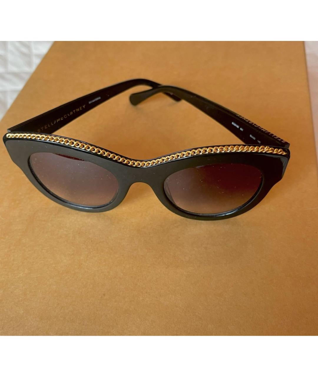 STELLA MCCARTNEY Черные пластиковые солнцезащитные очки, фото 2