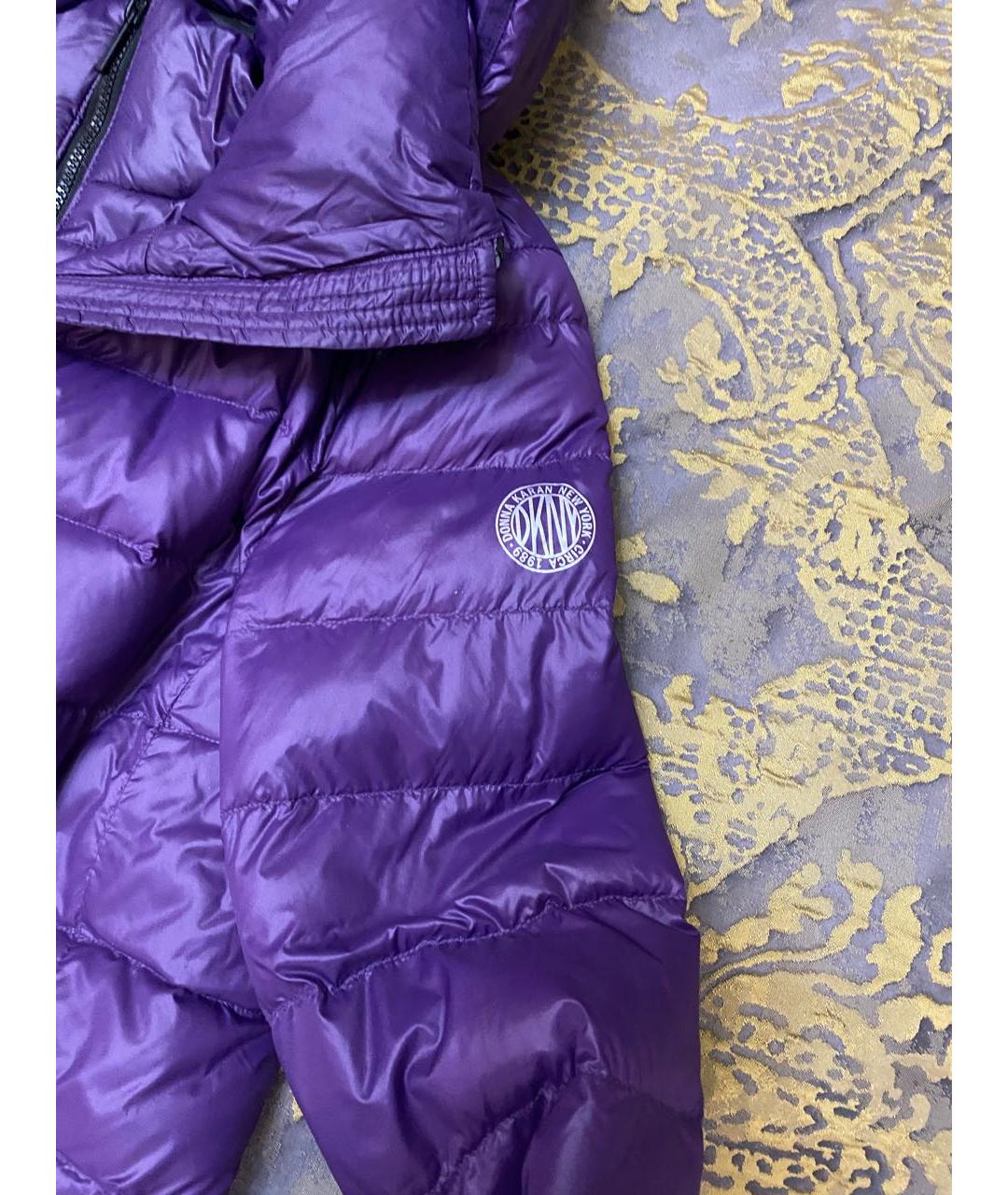 DKNY Фиолетовая полиэстеровая куртка, фото 6