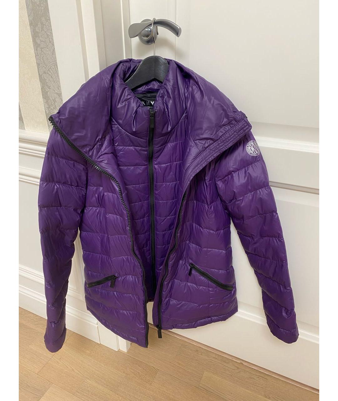 DKNY Фиолетовая полиэстеровая куртка, фото 2
