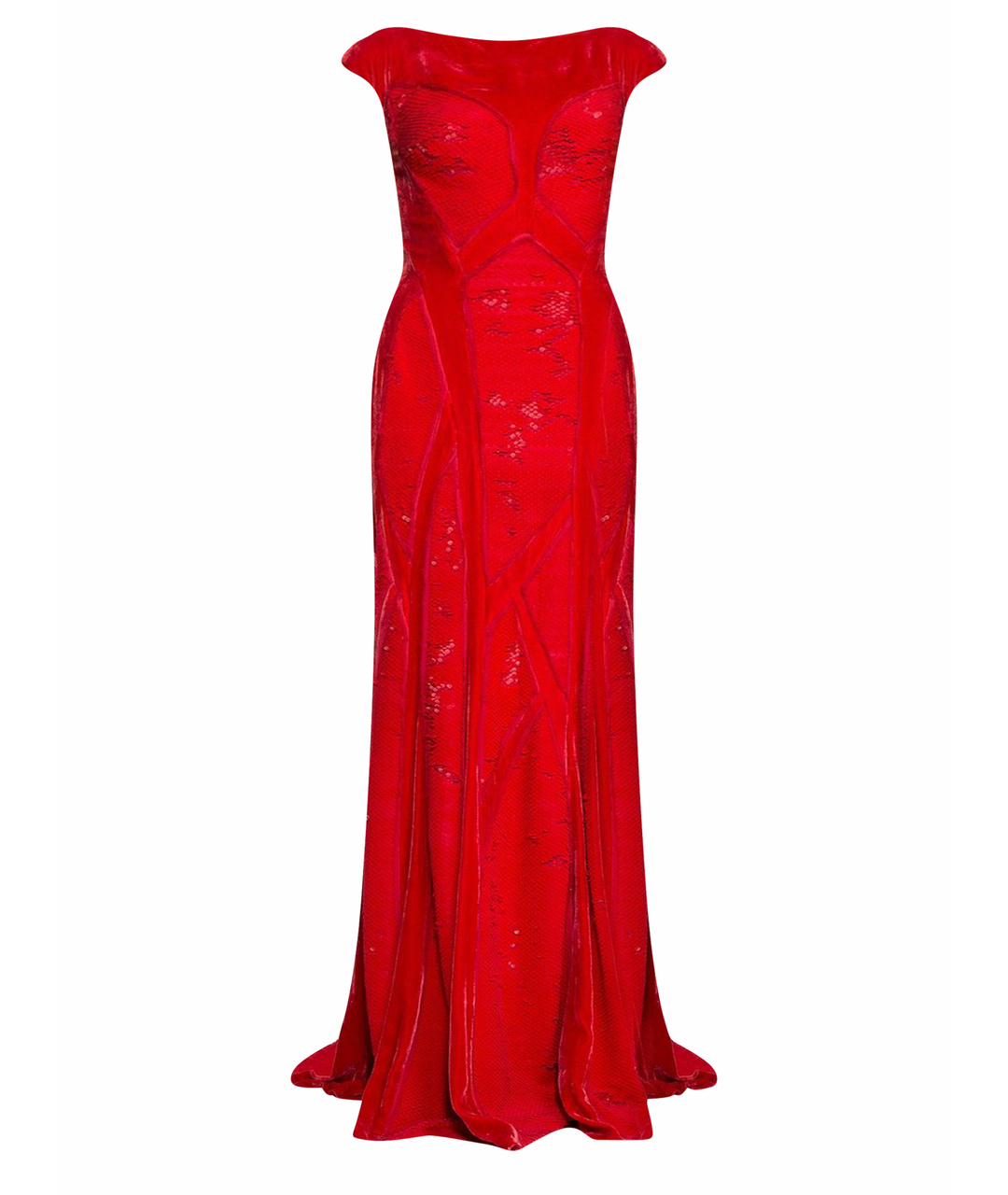 TADASHI SHOJI Красное бархатное вечернее платье, фото 1