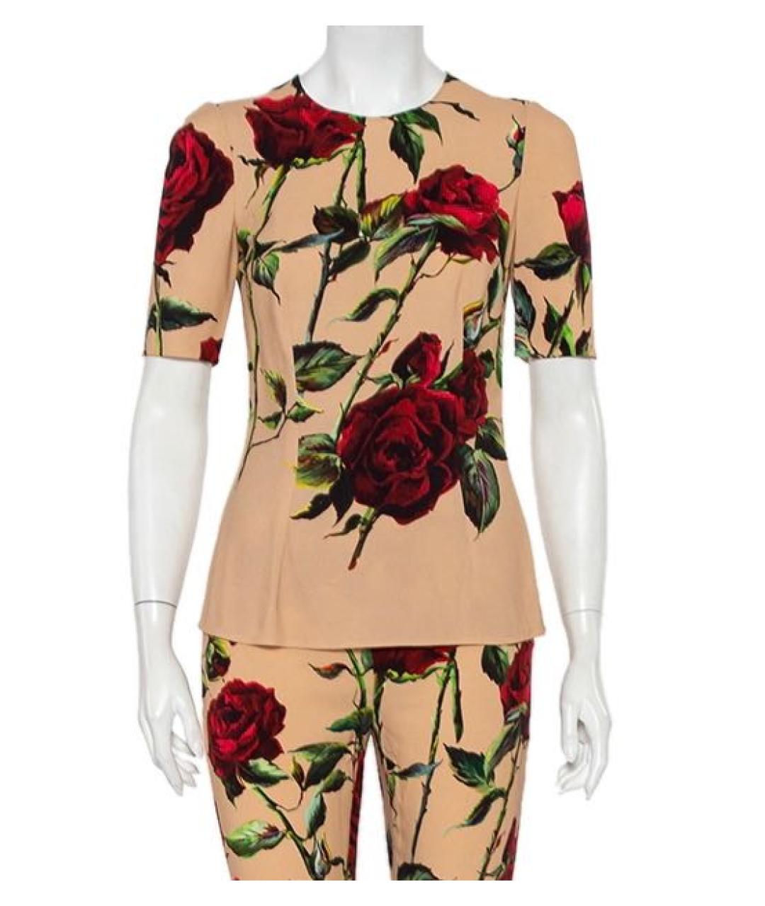 DOLCE&GABBANA Мульти вискозная блузы, фото 5