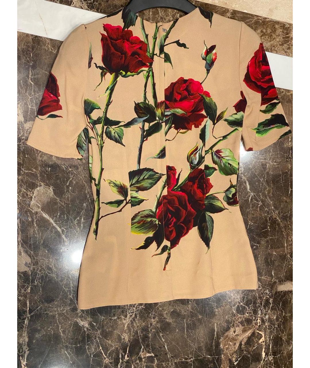 DOLCE&GABBANA Мульти вискозная блузы, фото 3