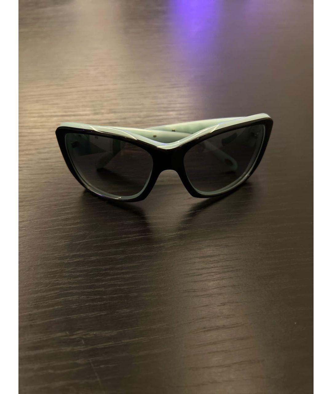 TIFFANY&CO Голубые пластиковые солнцезащитные очки, фото 7
