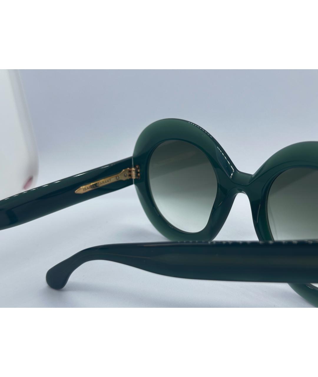 ISABEL MARANT ETOILE Зеленые пластиковые солнцезащитные очки, фото 4