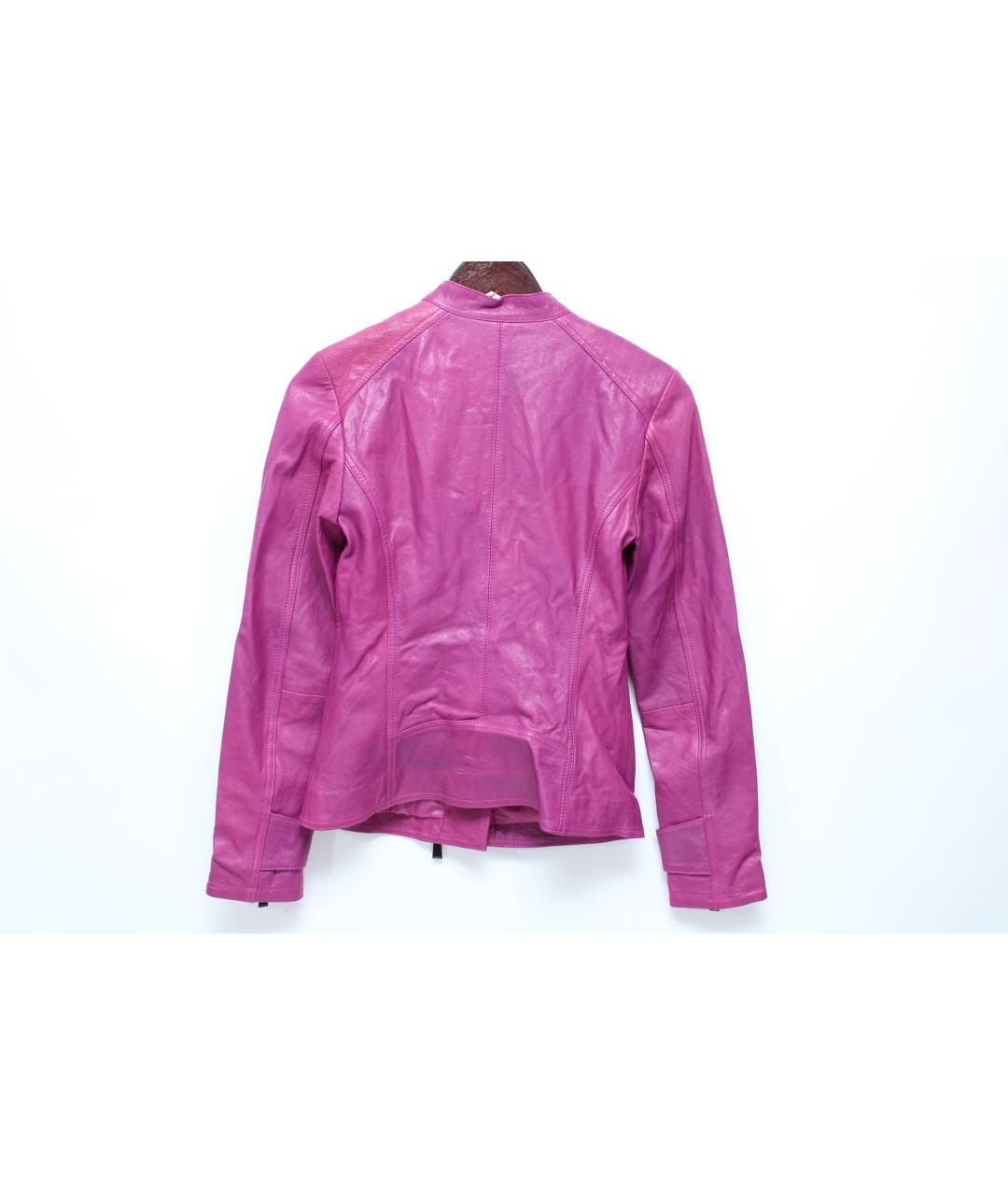 PINKO Фиолетовая кожаная куртка, фото 3