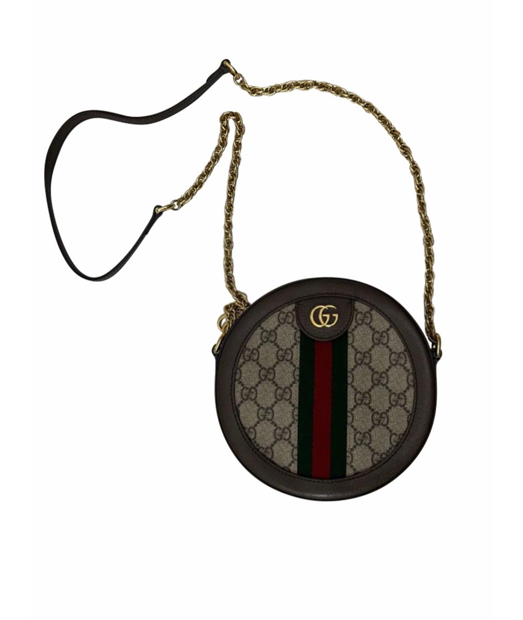 GUCCI Коричневая сумка через плечо, фото 1