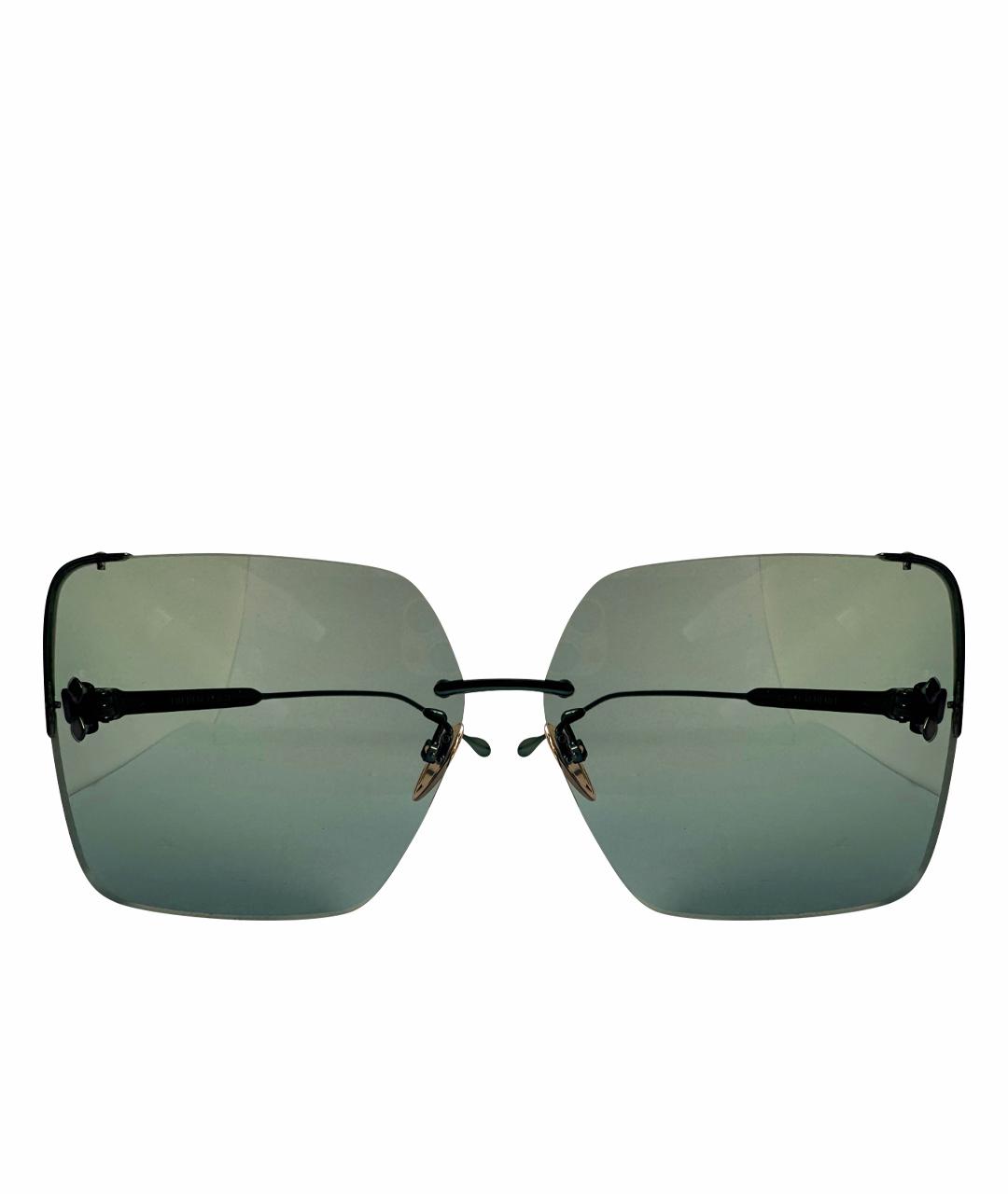 ISABEL MARANT Зеленые металлические солнцезащитные очки, фото 1