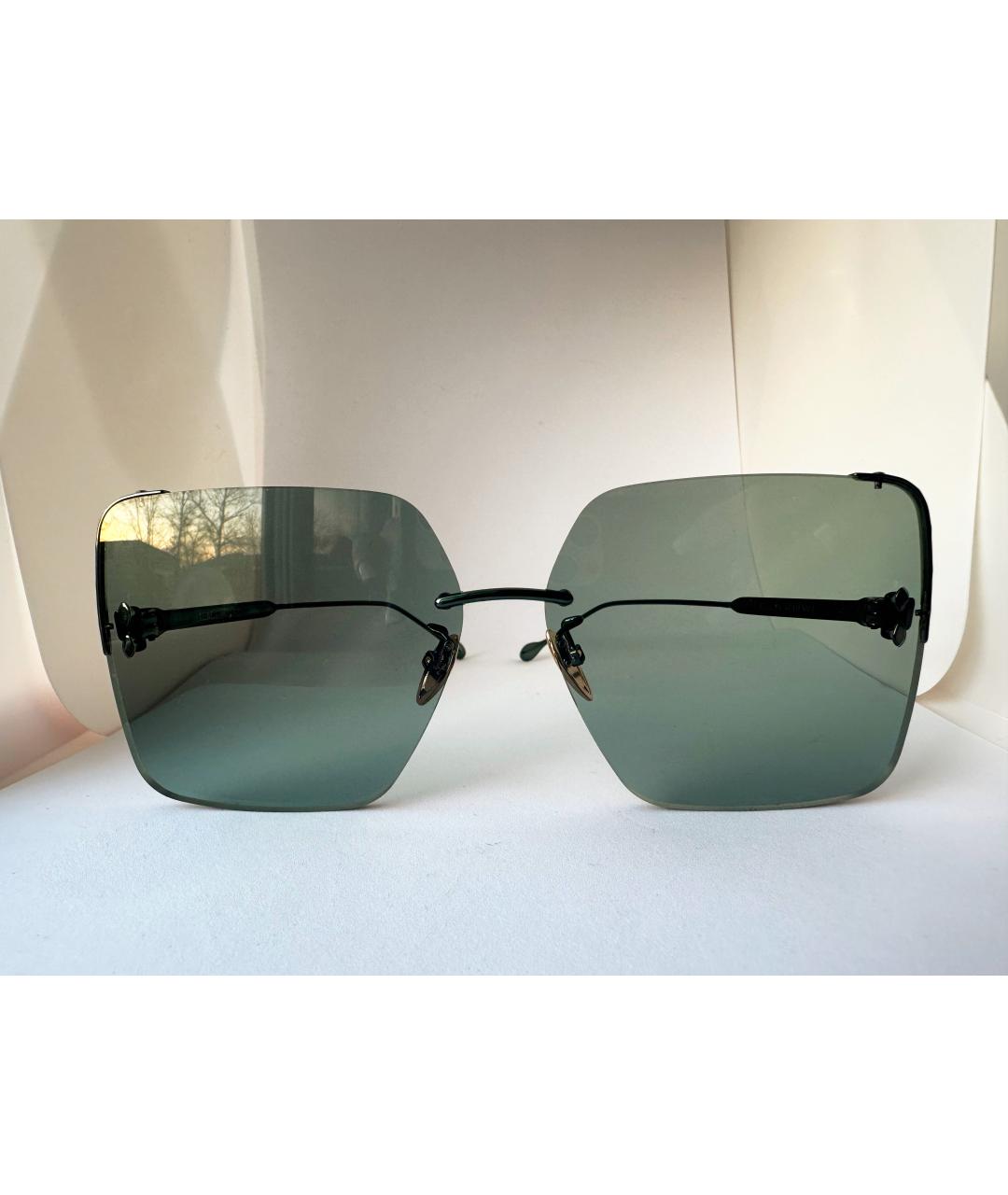 ISABEL MARANT Зеленые металлические солнцезащитные очки, фото 6