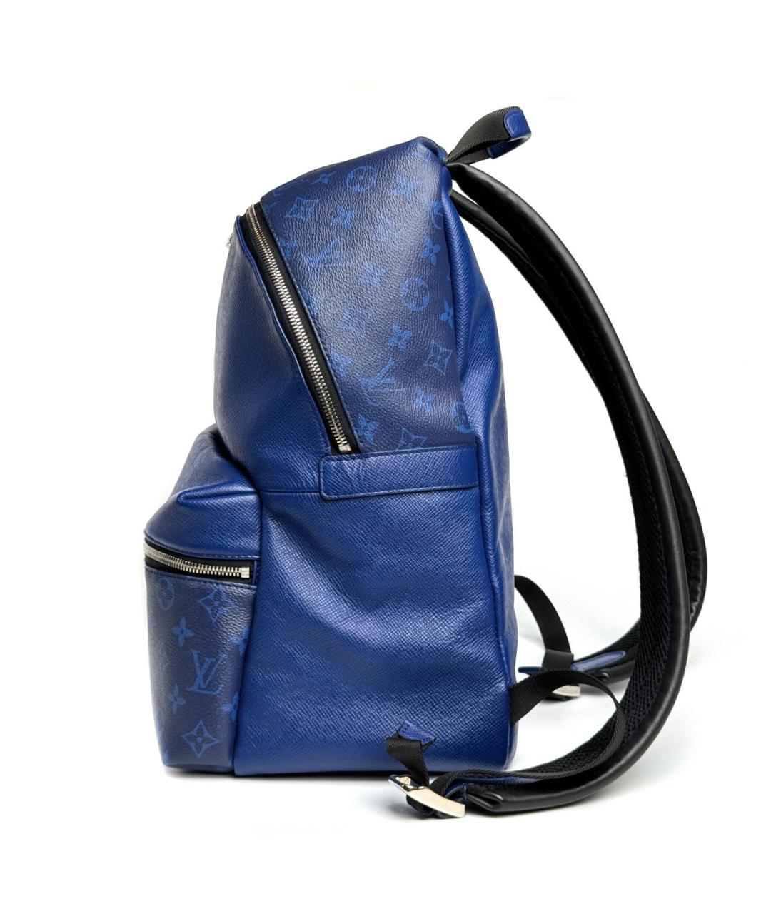 LOUIS VUITTON PRE-OWNED Синий кожаный рюкзак, фото 3