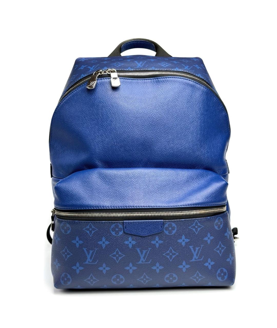 LOUIS VUITTON PRE-OWNED Синий кожаный рюкзак, фото 1