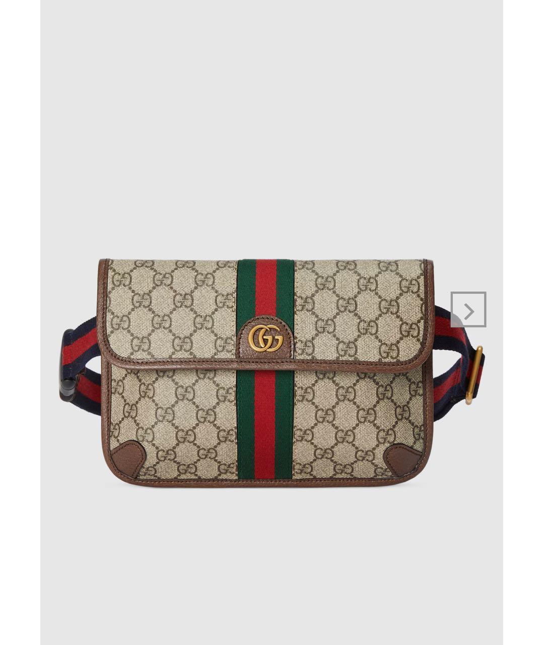 GUCCI Тканевая поясная сумка, фото 4