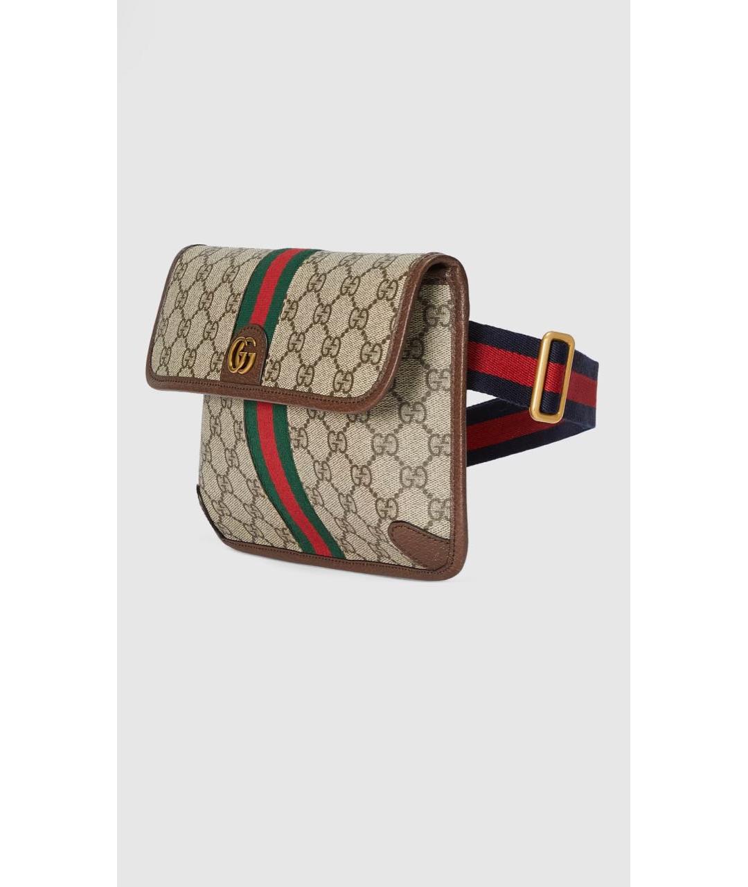 GUCCI Тканевая поясная сумка, фото 3