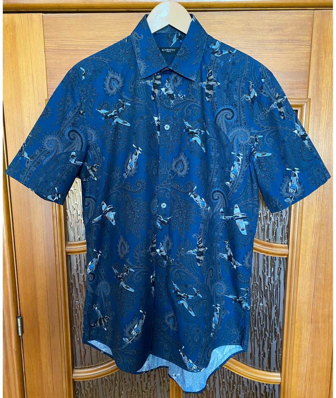 GIVENCHY Синяя хлопковая кэжуал рубашка, фото 5