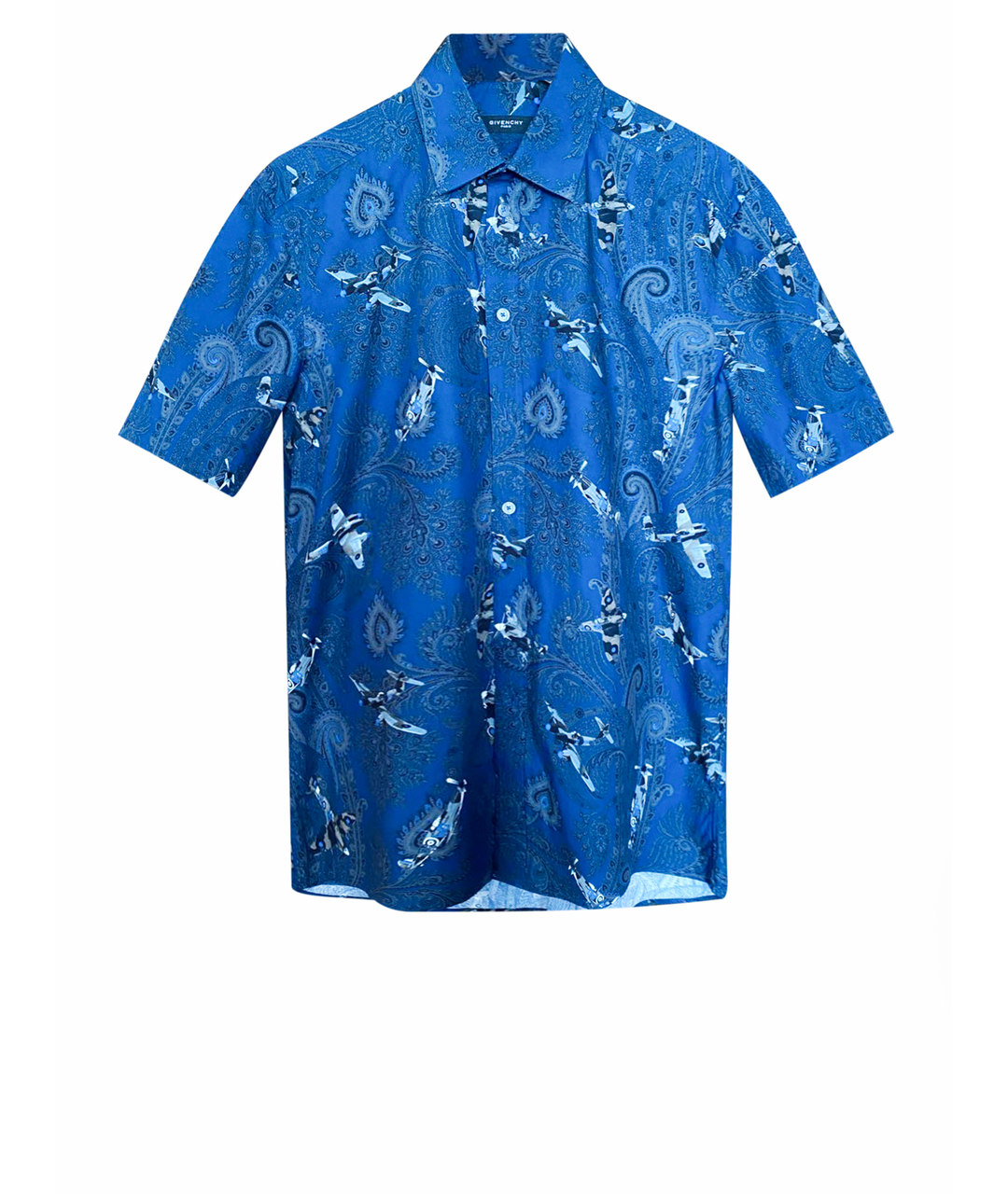 GIVENCHY Синяя хлопковая кэжуал рубашка, фото 1