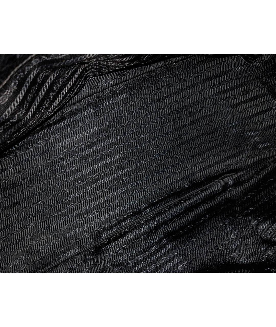 PRADA Черная кожаная сумка с короткими ручками, фото 9