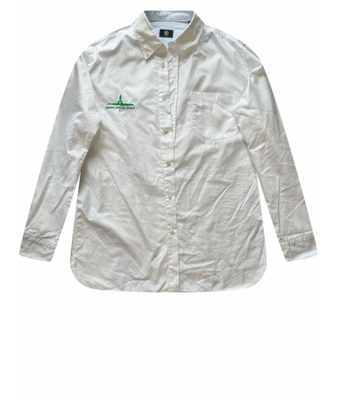 BOGNER Белая хлопковая кэжуал рубашка, фото 1
