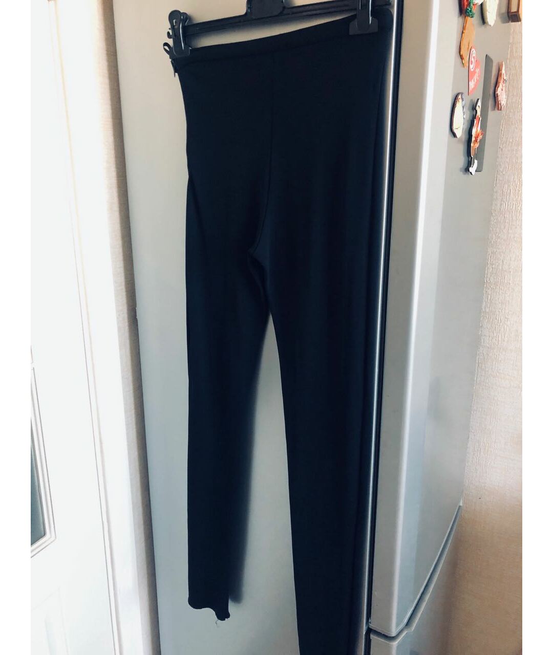ELISABETTA FRANCHI Черные вискозные брюки узкие, фото 2