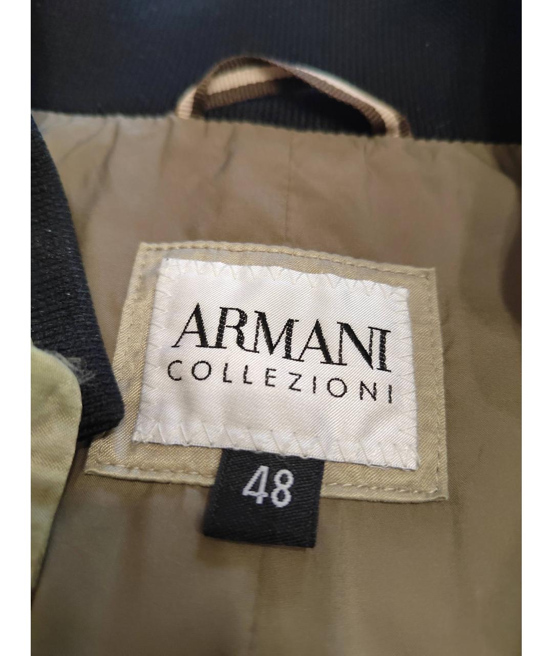 ARMANI COLLEZIONI Бежевая полиэстеровая куртка, фото 5