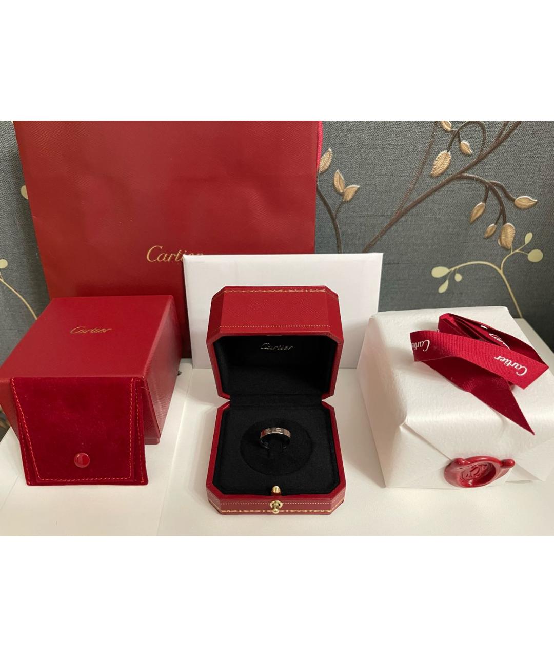 CARTIER Белое кольцо из белого золота, фото 5