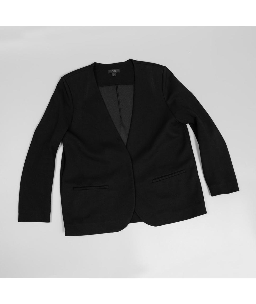 COS Черный вискозный жакет/пиджак, фото 2