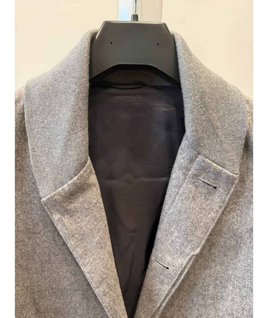 ALEXANDER MCQUEEN Серая шерстяная куртка, фото 3