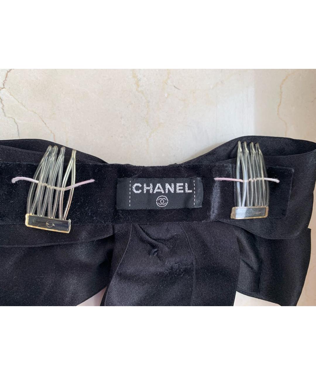 CHANEL PRE-OWNED Черная заколка, фото 4