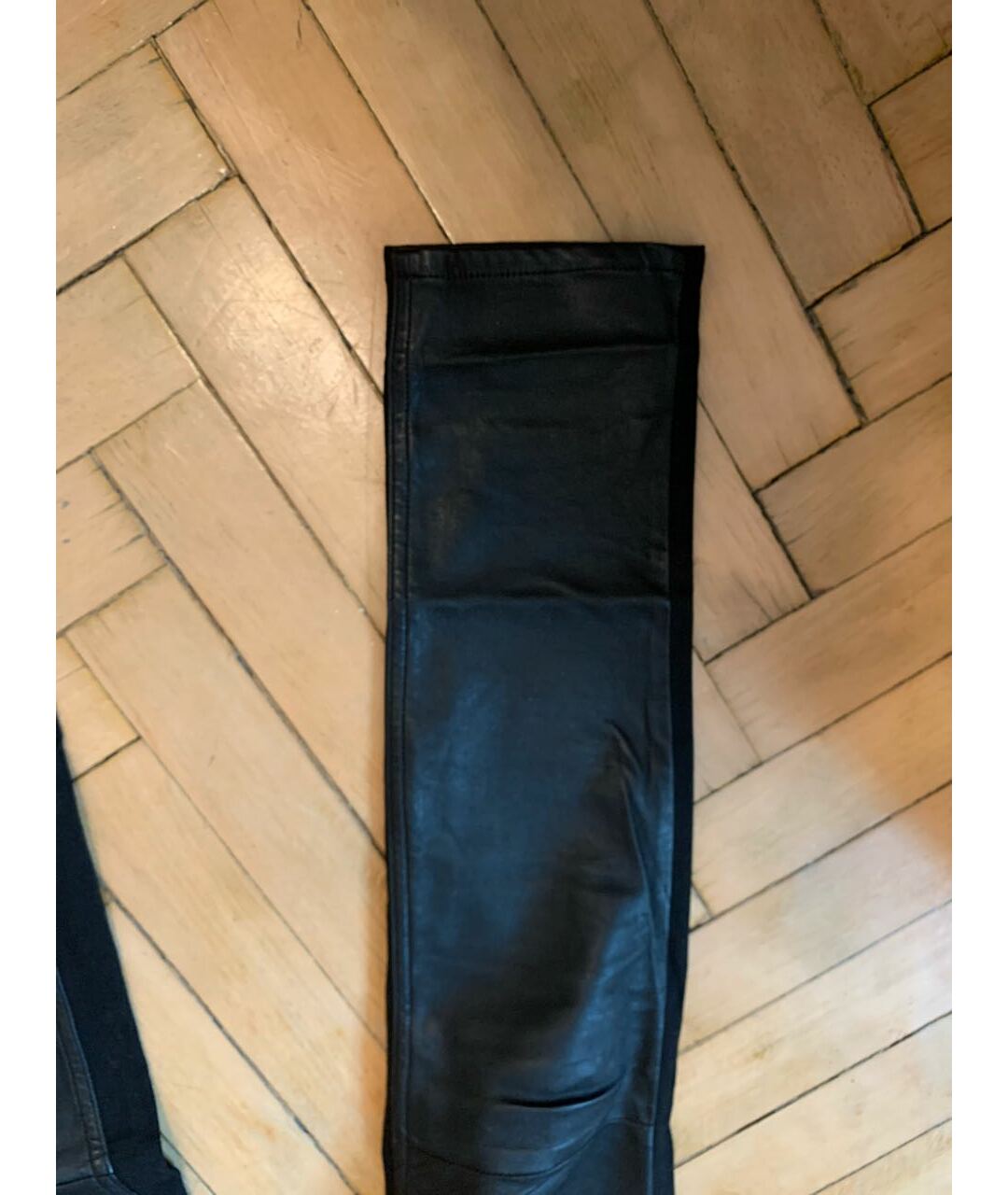 GIVENCHY Черные кожаные брюки узкие, фото 6