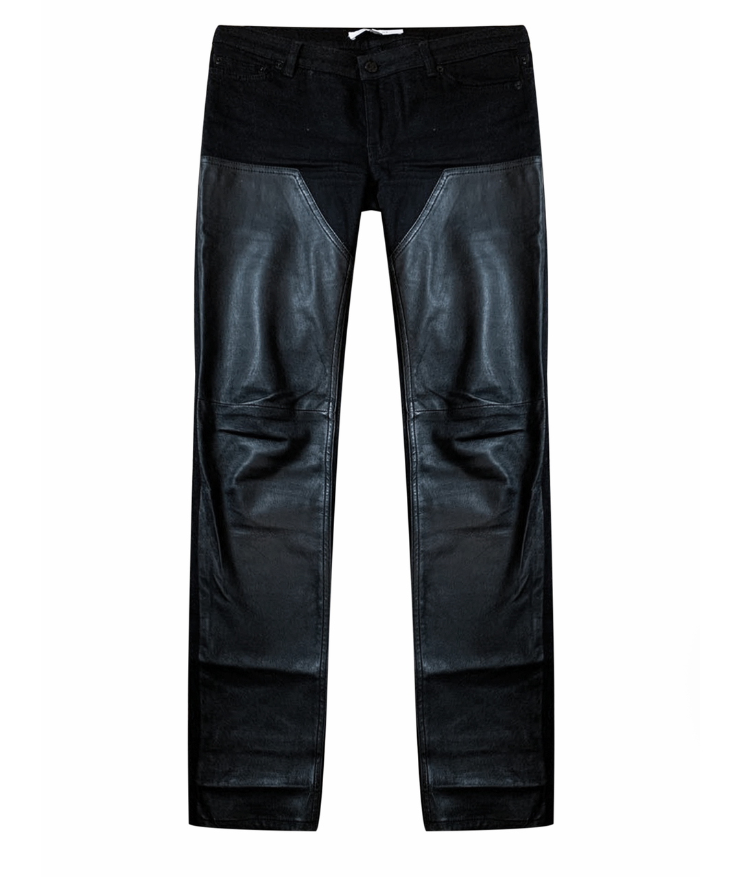 GIVENCHY Черные кожаные брюки узкие, фото 1