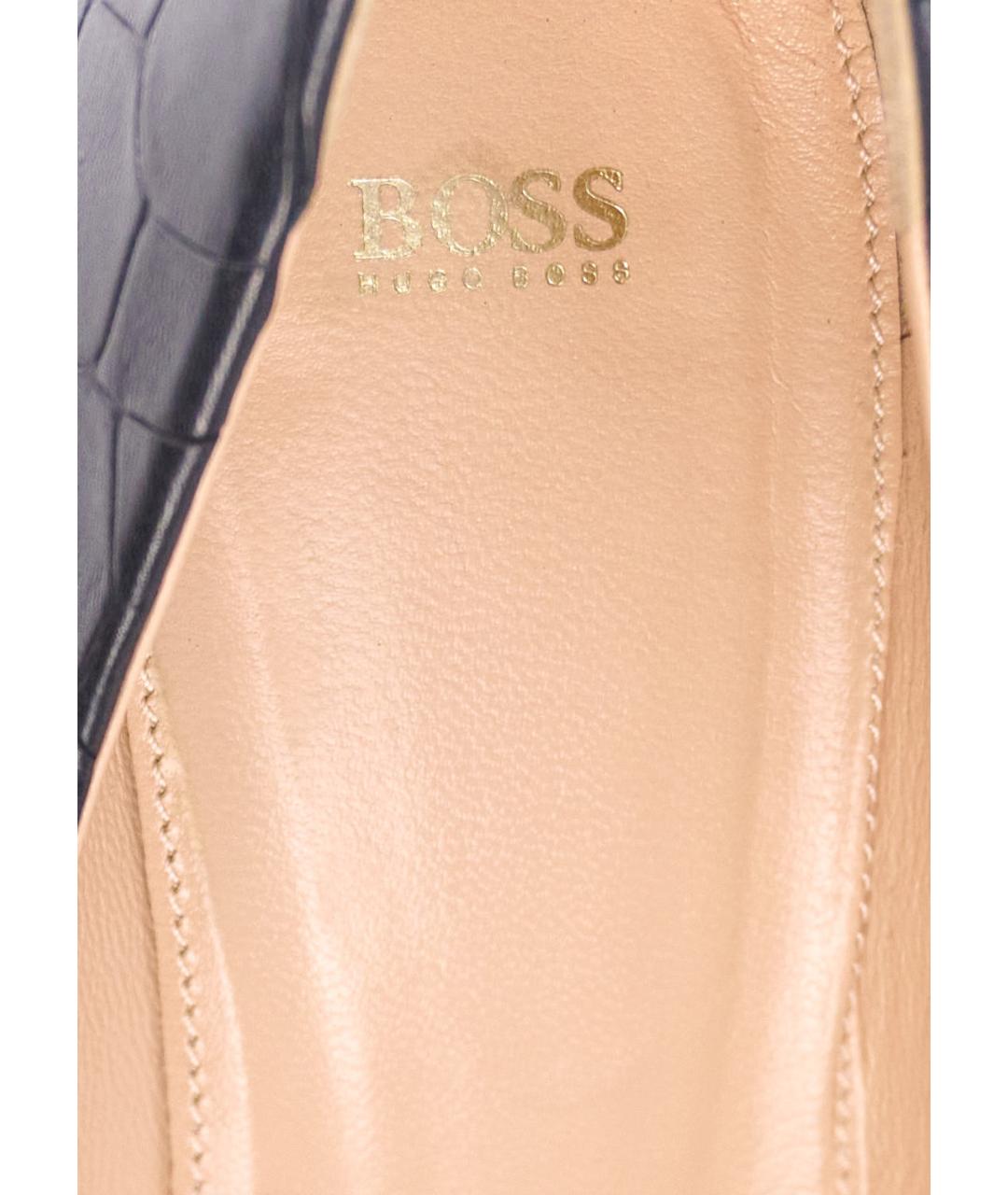 HUGO BOSS Черные кожаные туфли, фото 5